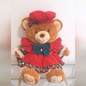 Vintage Kmart 1994 Christmas Teddy Bear.